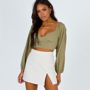 Reign Khaki Top Princess Polly